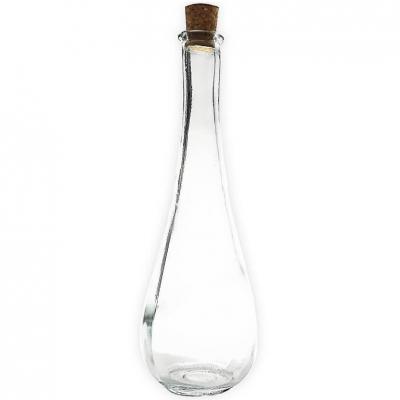 11957 vase transparent fleurs soliflore goutte