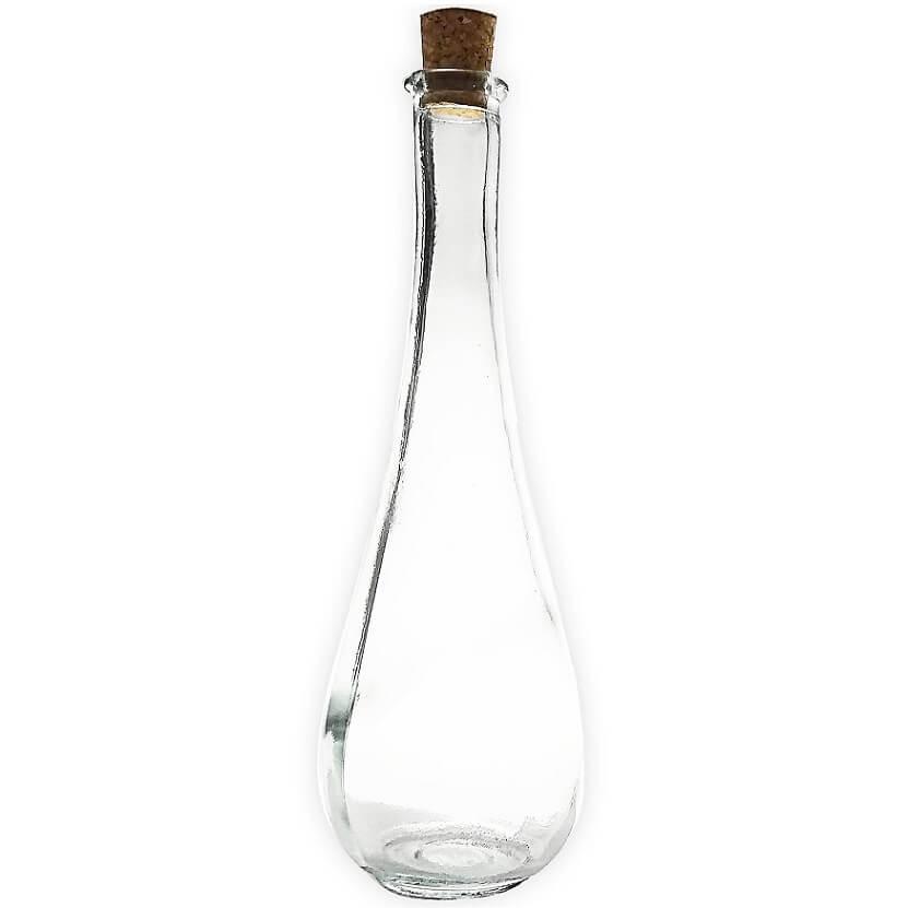 11957 vase transparent fleur soliflore goutte