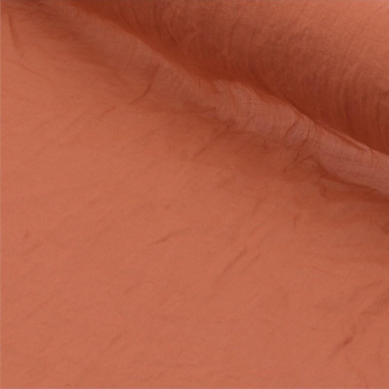 11992 nappe pliee tarlatane terracotta 150cm x300cm