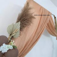 11992 nappe tarlatane dulce caramel decoration arche fleur