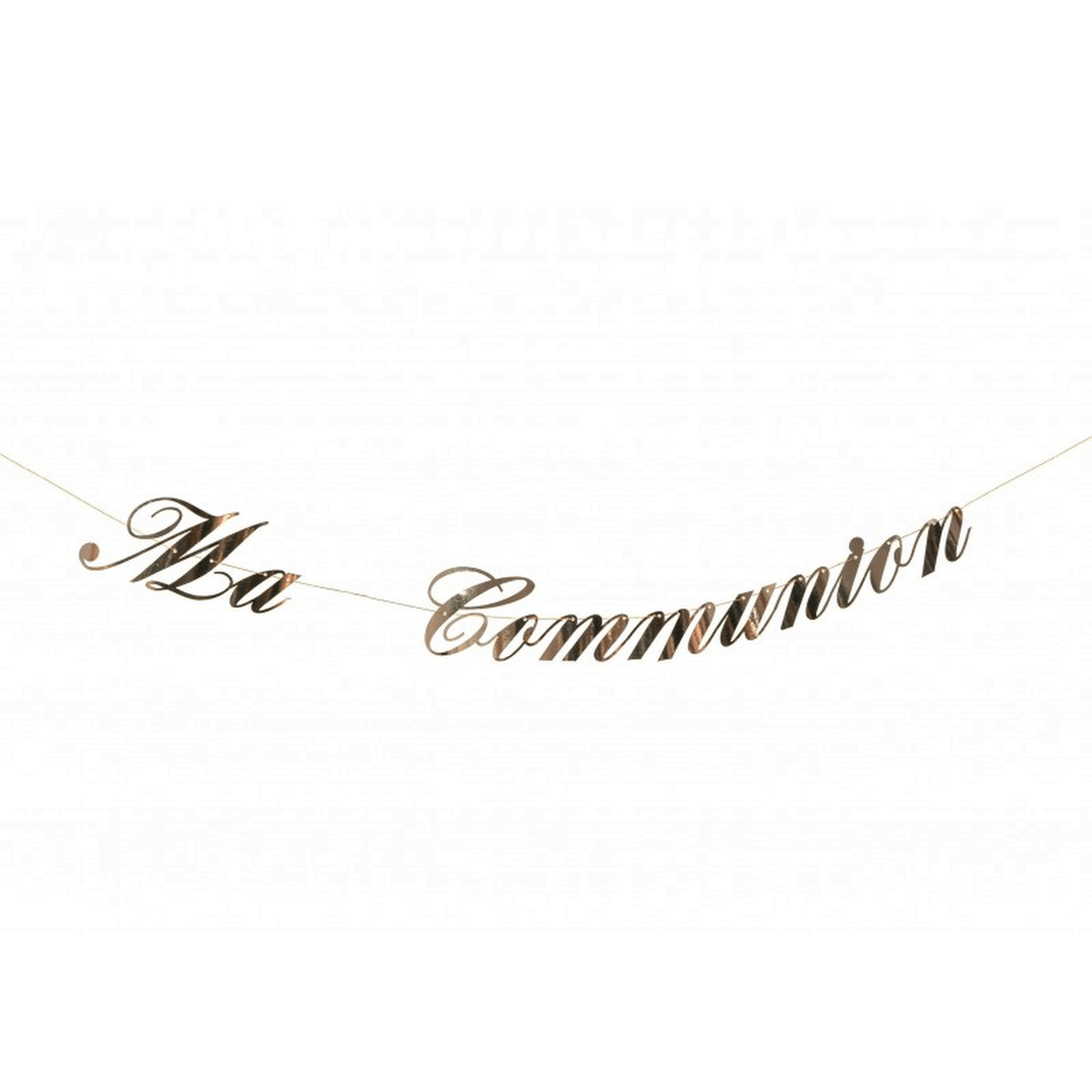 12013 guirlande lettre dore or metallique ma communion