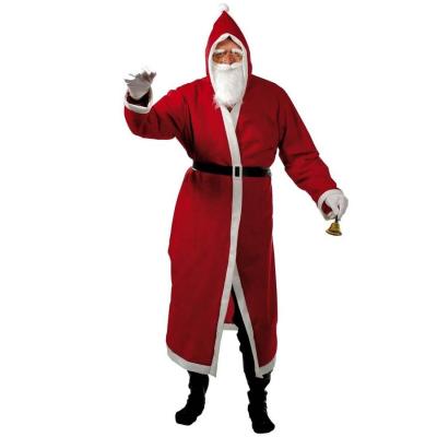 1 Costume adulte homme en père Noël avec manteau et capuche REF/12073