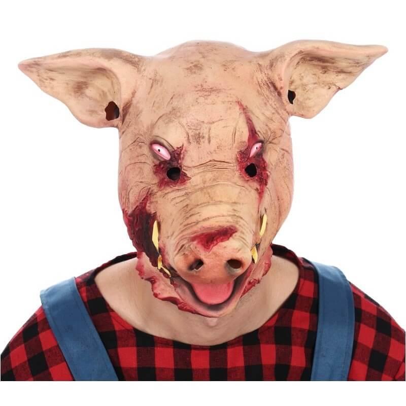 12161 masque halloween latex cochon sanglant bad pig