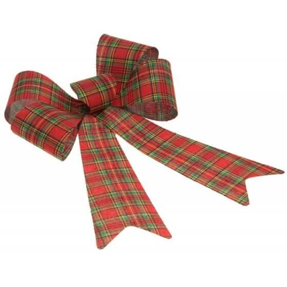 12291 noeud scottish rouge vert or