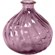 1 Vase rose tendre en verre Bella 17 x 17 cm REF/12340