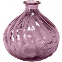 12340 vase bella rose tendre en verre