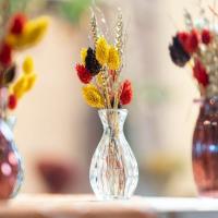 12427 decoration mini vase joy transparent