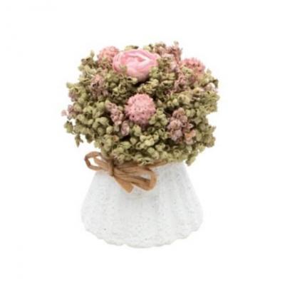 12622 petit pot floral avec roses decoration nature champetre