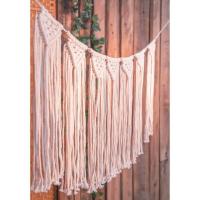 12648 guirlande a franges en macrame et perle decoration boheme