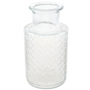 1 Vase transparent en verre 11 x 22.5 cm REF/12671