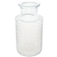 12671 vase en verre transparent