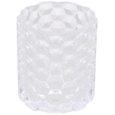 12672 porte bougie verre transparent