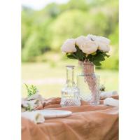 12708 vase antique transparent en verre soliflore