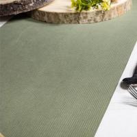 12718 chemin de table velours vert olive sauge fonce