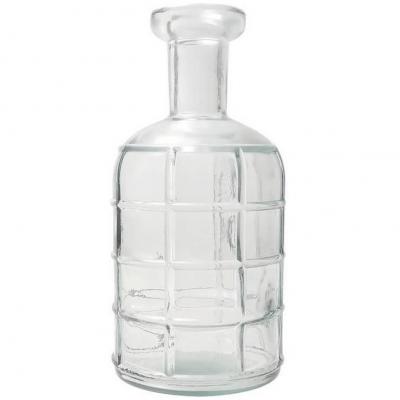 1 Vase transparent en verre NOVA 9 x 19 cm REF/12733