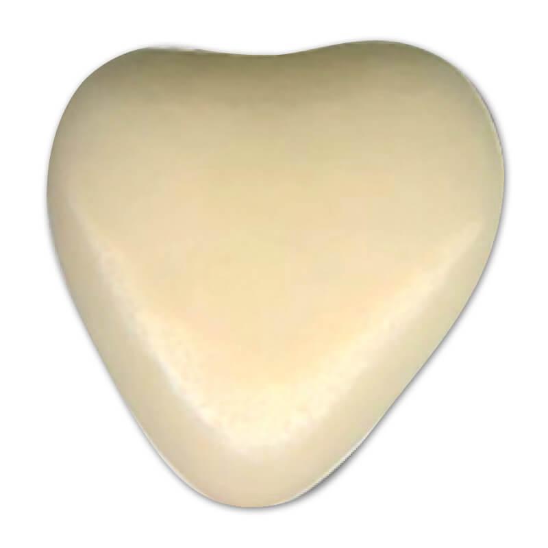 128007 dragee coeur ecru beige ivoire au chocolat noir 250 grs confiserie adam
