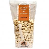 128007 dragee coeur ecru beige ivoire au chocolat noir 250grs confiserie adam