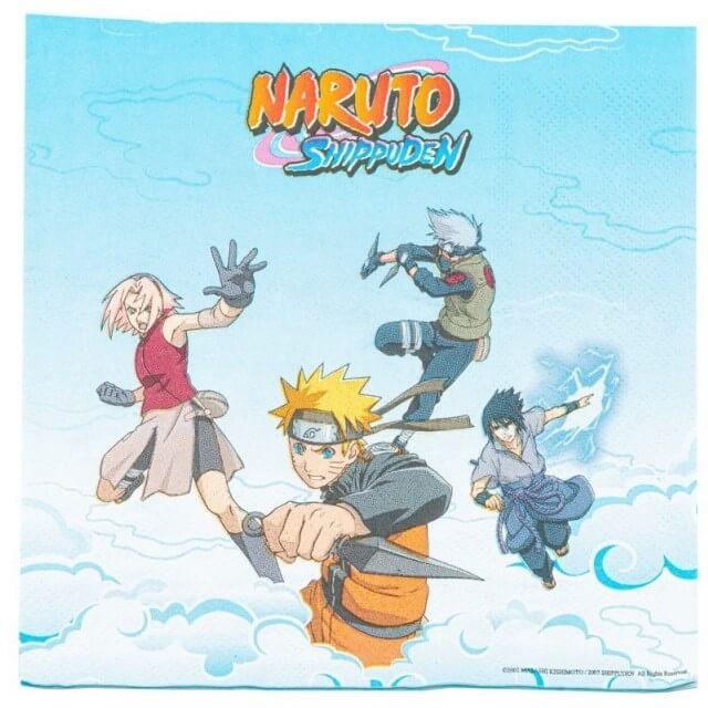 Serviette Manga: Naruto Shippuden REF/12801 (16.5 x 16.5 cm)