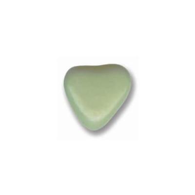 128013 dragee coeur vert eucalyptus au chocolat noir 250 grs confiserie adam