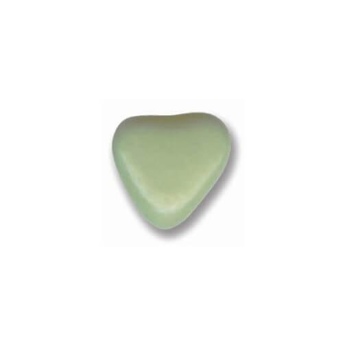 128013 dragee coeur vert eucalyptus au chocolat noir 250grs confiserie adam