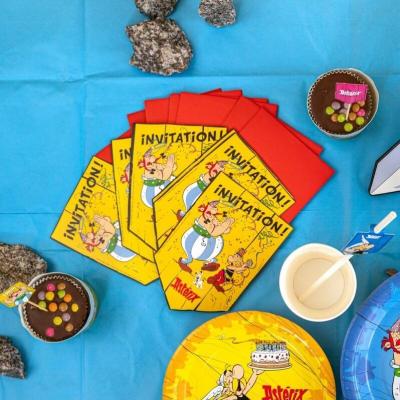 12809 carton invitation anniversaire asterix et obelix