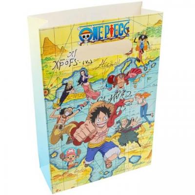4 Sachets One Piece pour cadeaux ou bonbons pour fête anniversaire REF/12811-ON