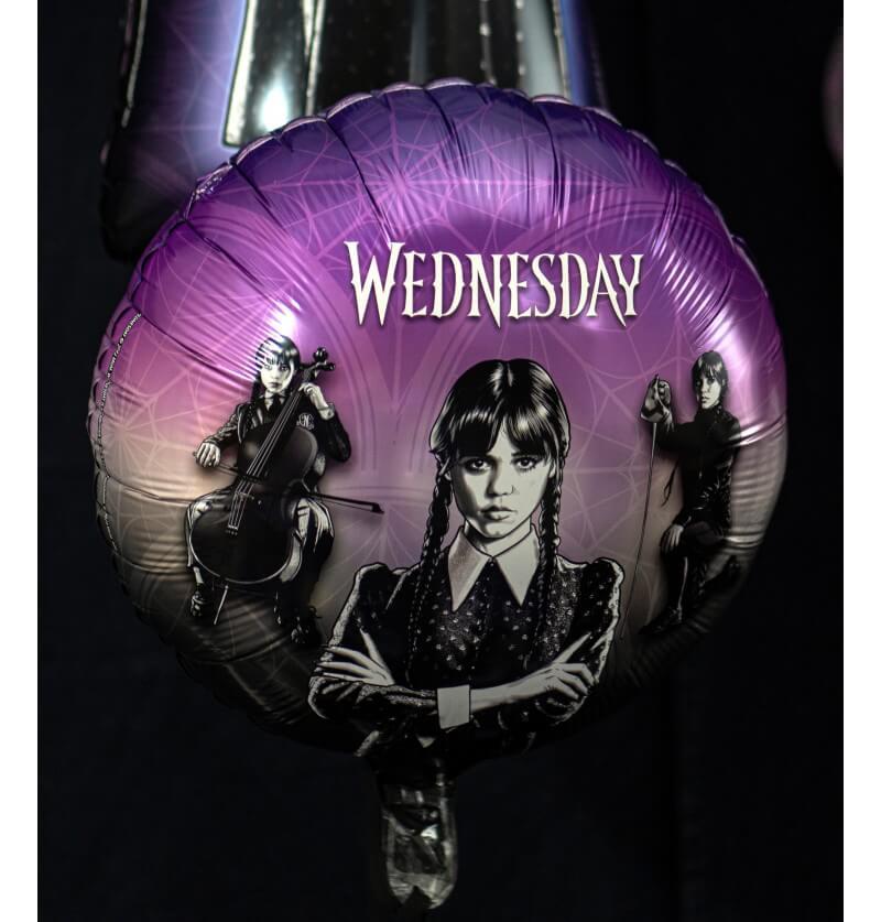 12821 decoration ballon aluminium mercredi mylar rond wednesday