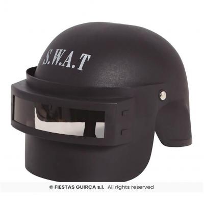 13017 accessoire de deguisement casque enfant police agent du swat