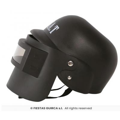13017 accessoire de deguisement casque enfant police agent du swat