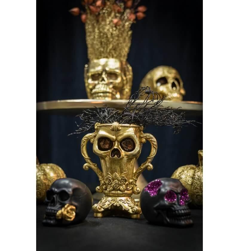 Remise serpent dans un crâne ornement Halloween résine ornement décoration  Halloween ornement décoration décor à la