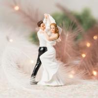 13207 figurine gateau mariage couple maries resine dansant