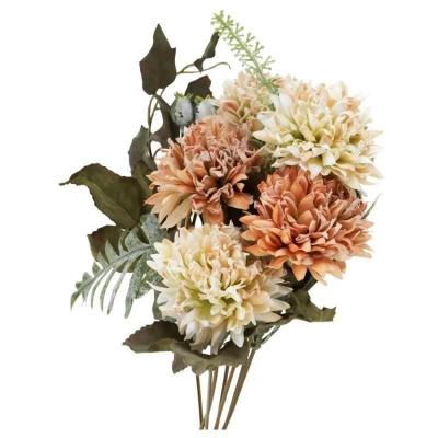 1 Bouquet floral artificiel 5 Scabieuses 