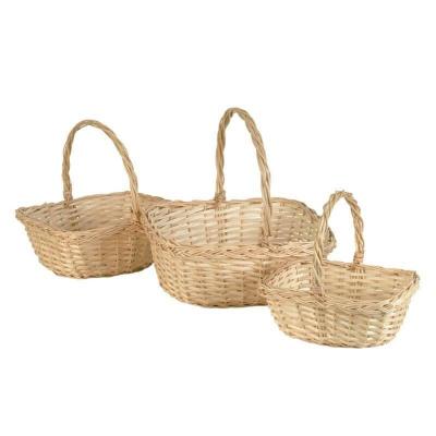 13317 decoration panier osier naturel