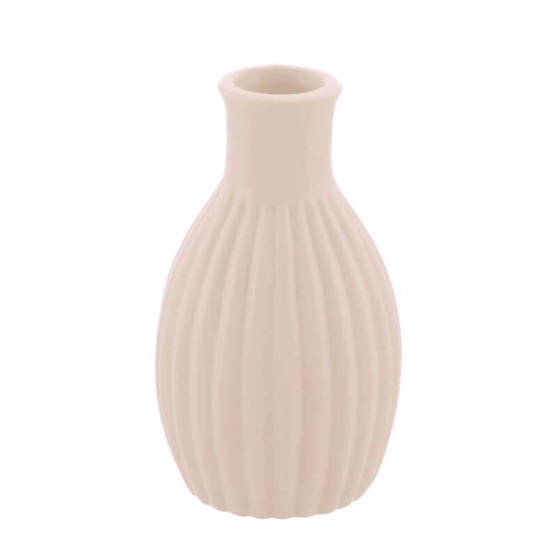 13334 mini vase ceramique strie rose