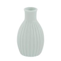 13334 mini vase ceramique strie vert olive sauge