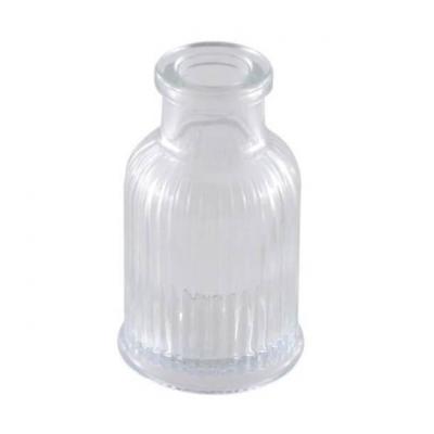 13336 mini vase verre strie transparent