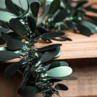 13602 decoration guirlande verte de noel libellule