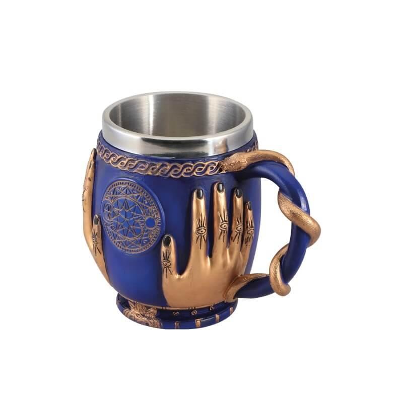 13649 vaisselle fete halloween mug resine magie noire