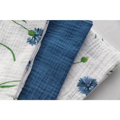 13892 serviette de table coton gaufre bleu denim 40cm x 40cm