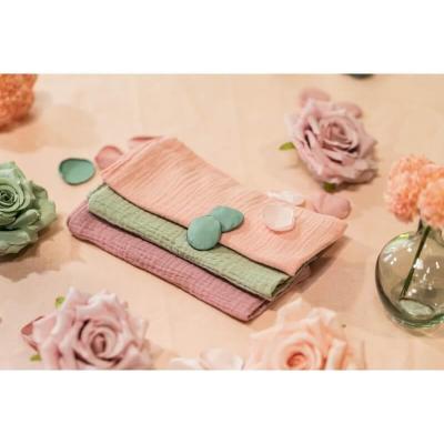 13892 serviette de table coton gaufre vert sauge 40cm x 40cm