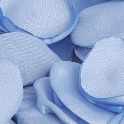 13913 petale de rose bleu ciel tissu satin