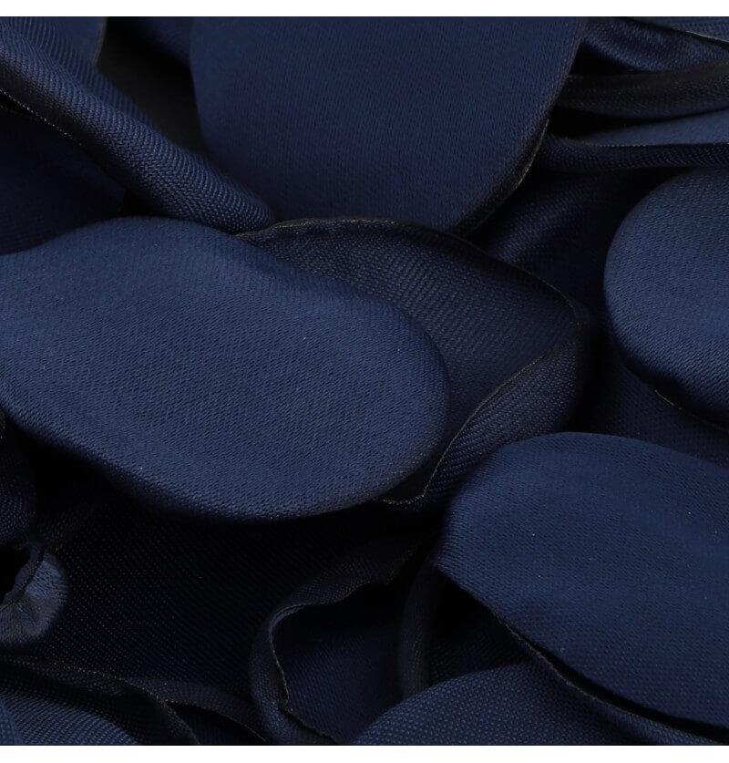 13913 decoration petale de rose bleu roi tissu satin