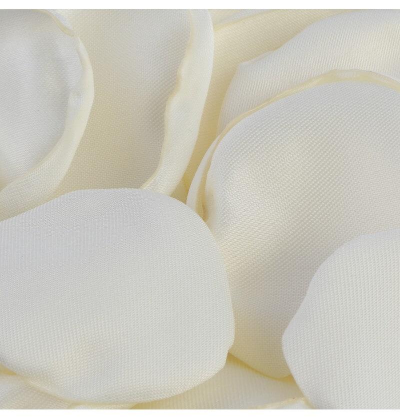 13913 decoration petale de rose ivoire tissu satin