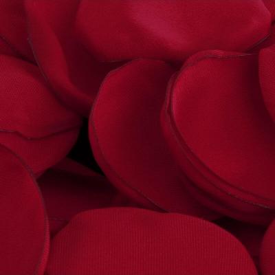 13913 petale de rose rouge tissu satin