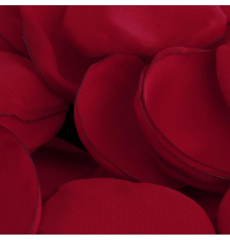 13913 decoration petale de rose rouge tissu satin