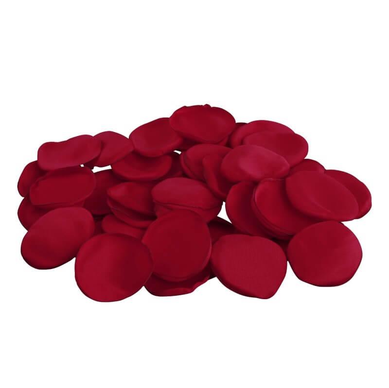 13913 petale de rose rouge tissu satin