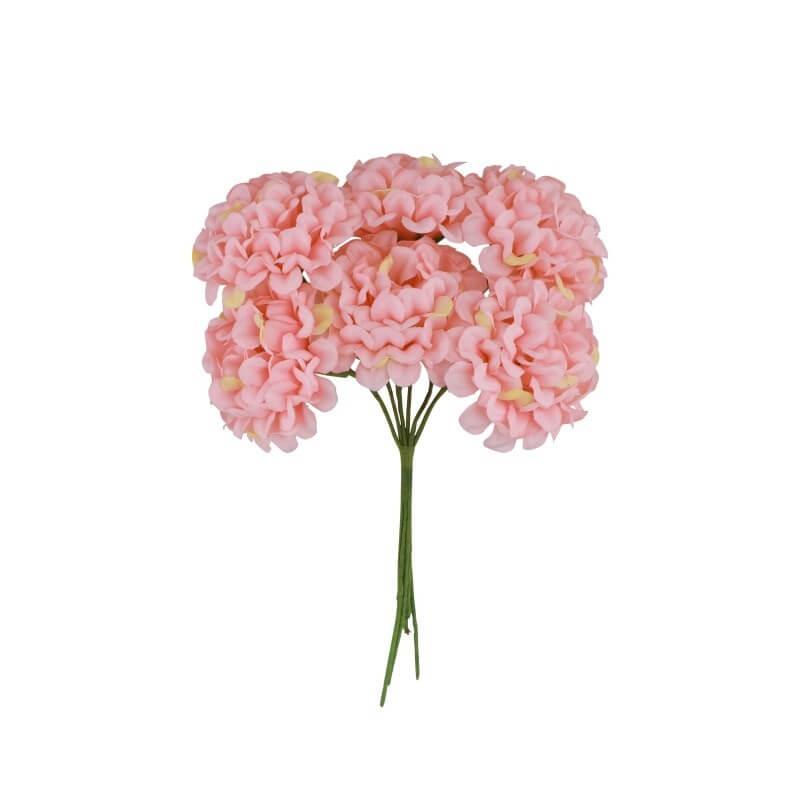13915 decoration mini fleur hortensia rose