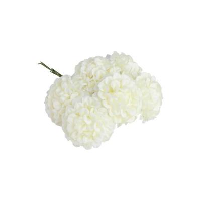 13915 decoration mini fleur hortensia ivoire