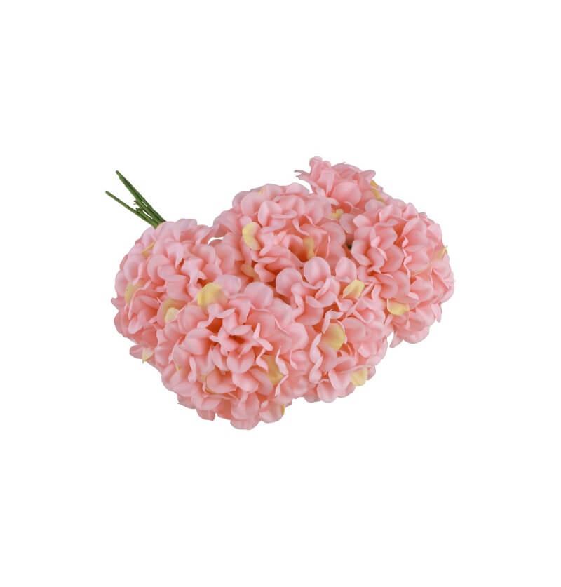 13915 mini fleur hortensia rose
