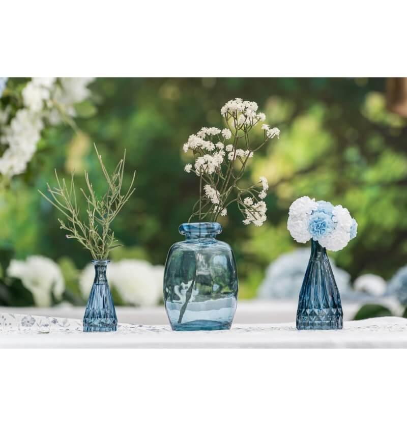 13917 decoration fleur sui tige gypsophile bleu